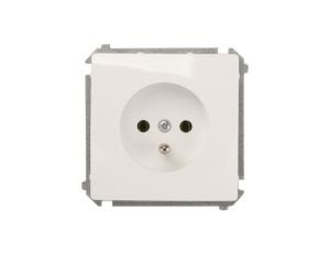Simon Basic Gniazdo pojedyncze z/u 16A IP20 białe BMGZ1.01/11