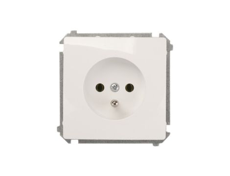 Simon Basic Gniazdo pojedyncze z/u 16A IP20 białe BMGZ1.01/11