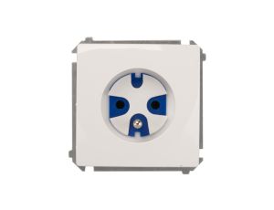 Simon Basic Gniazdo pojedyncze DATA z/u 16A IP20 z kluczem uprawniającym białe BMGD1.01/11