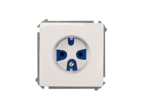 Simon Basic Gniazdo pojedyncze DATA z/u 16A IP20 z kluczem uprawniającym białe BMGD1.01/11