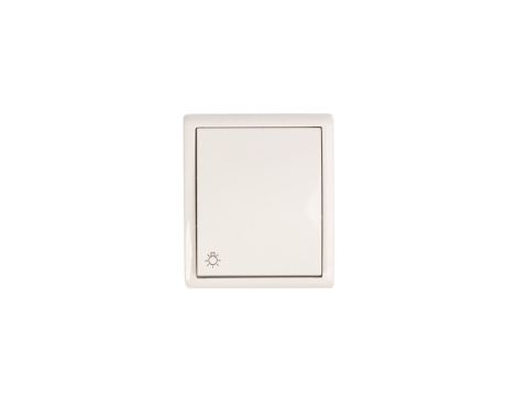 Simon Aquarius Przycisk hermetyczny /światło/ IP54 z podświetleniem biały AQS1L/11