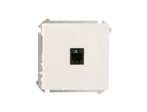 Simon Basic Gniazdo telefoniczne pojedyncze RJ11 białe BMTU.01/11