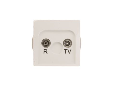 Simon Basic Gniazdo antenowe RD/TV przelotowe białe BMZAP10/1.01/11