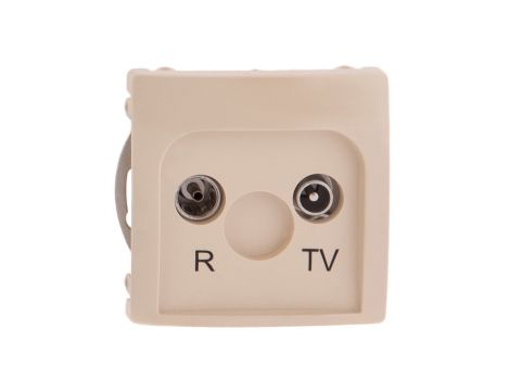 Simon Basic Gniazdo antenowe RD/TV końcowe separowane beżowe BMZAR1/1.01/12