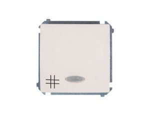 Simon Basic Łącznik krzyżowy z podświetleniem, szybkozłącza, beżowy BMW7L.01/12