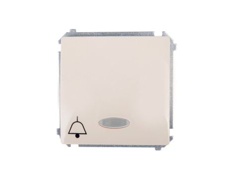 Simon Basic Przycisk /dzwonek/ z podświetleniem, szybkozłącza, beżowy BMD1L.01/12