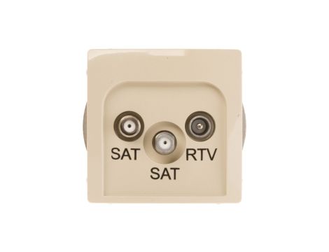 Simon Basic Gniazdo antenowe SAT/SAT/RTV końcowe beżowe BMZAR+SAT3.1-P2.01/12
