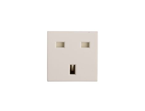 MOSAIC Gniazdo pojedyncze z/u 13A standard brytyjski białe 077505