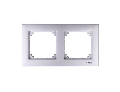 Merten M-Plan Ramka podwójna aluminium MTN486260