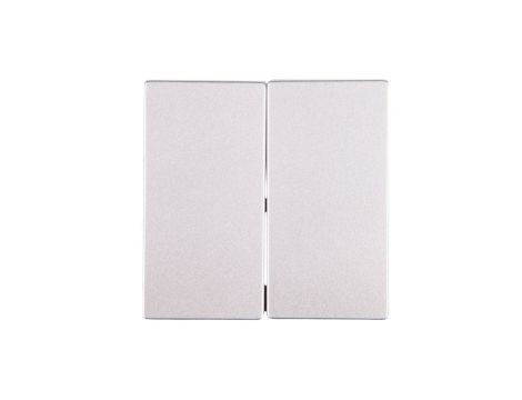 Merten System M Klawisz podwójny aluminium MTN433560