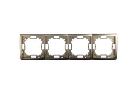 Simon Basic Standard Ramka poczwórna uniwersalna satynowa BMR4/29