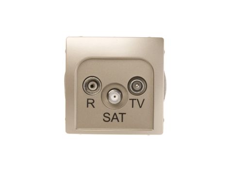Simon Basic Gniazdo antenowe RD/TV/SAT końcowe satynowe BMZAR-SAT1.3/1.01/29