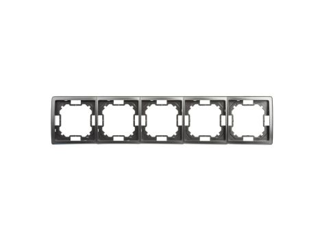 Simon Basic Standard Ramka pięciokrotna uniwersalna stal inox BMR5/21