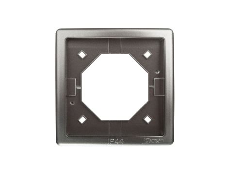 Simon Basic Standard Ramka bryzgoszczelna pojedyncza IP44 z uszczelką stal inox BMR1B/21