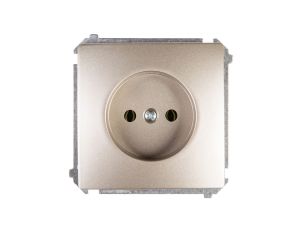 Simon Basic Gniazdo pojedyncze b/u 16A IP20 satynowe BMG1.01/29