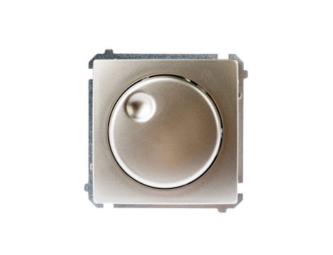 Simon Basic Ściemniacz naciskowo-obrotowy 20–500W satyna metalizowana BMS9T.01/29