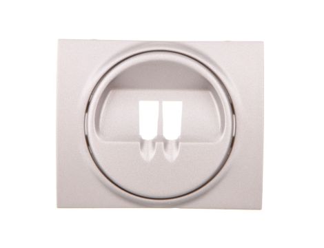 SISTENA LIFE Plakietka gniazda głośnikowego pojedynczego metalic 771300