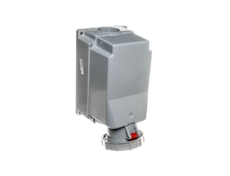 Gniazdo stałe 125A 5P 400V czerwone IP67 z dławikiem 145-6p