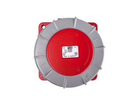 Gniazdo tablicowe 125A 5P 400V /120x120/ czerwone IP67 POWER TWIST 345-6