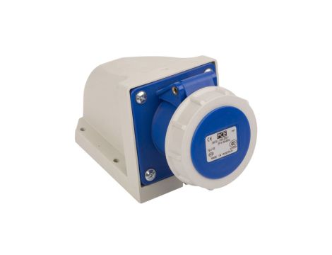 Gniazdo stałe 16A 3P 230V niebieskie IP67 /bez dławnicy/ 1132-6