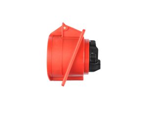 Gniazdo tablicowe skośne 32A 5P 400V /80x97/ czerwone IP44 TWIST 425-6