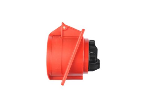 Gniazdo tablicowe skośne 32A 5P 400V /80x97/ czerwone IP44 TWIST 425-6