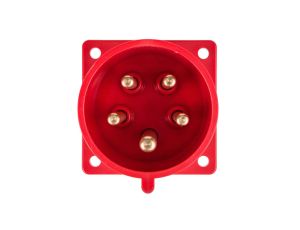 Wtyczka tablicowa 32A 5P 400V czerwona IP44 625-6