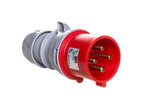 Wtyczka przenośna 32A 4P 400V czerwona IP44 TURBO SHARK 024-6TT