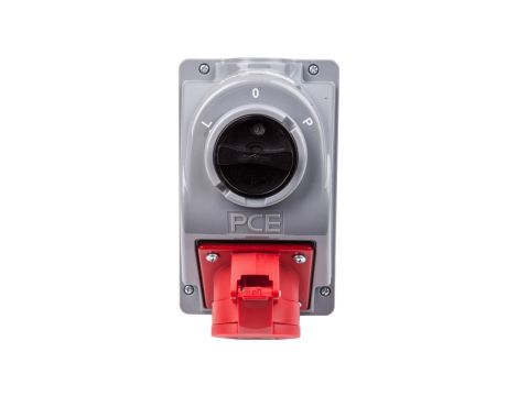 Gniazdo stałe z wyłącznikiem L-0-P 32A 4P 400V IP44 COMBO-POL 960624401W
