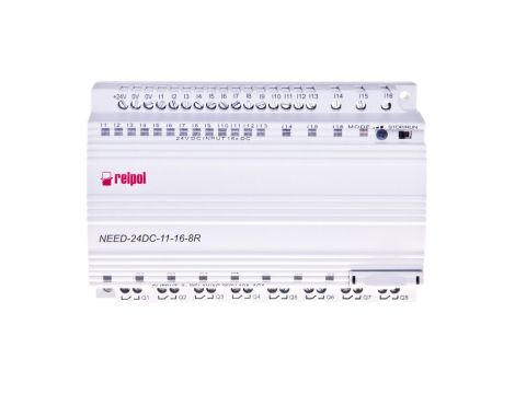 Przekaźnik programowalny 24V DC 16we, 8wy bez wyswietlacza i klawiatury NEED-24DC-11-16-8R 857366