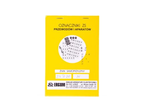 Znaki samoprzylepne ZS D20/N E04ZP-02030403500