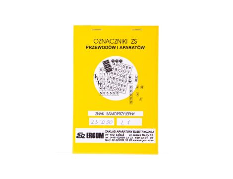 Znaki samoprzylepne ZS D20/L1 E04ZP-02030402700
