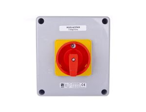 Łącznik krzywkowy 0-1 63A 3P w obudowie żółto-czerwony SK63-2.8211OB16ZC