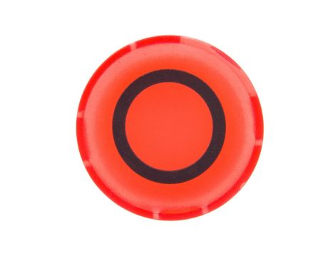 Soczewka przycisku 22mm płaska czerwona z symbolem STOP 0 M22-XDL-R-X0 218159