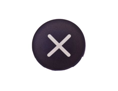 Wkładka przycisku 22mm płaska czarna z symbolem ZWIEKSZANIE M22-XD-S-X4 218170
