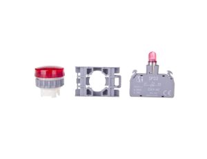 Lampka sygnalizacyjna 22mm czerwona 230V AC SP22-LC-230-LEDAC