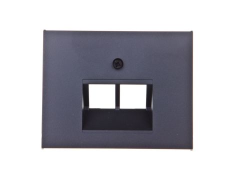 K.1 Element centralny do gniazda UAE RJ11 RJ12 RJ45 kat.3, 5e, 6 45st antracyt mat lakierowany 14097006