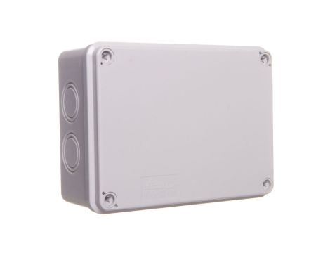 Puszka n/t hermetyczna pusta z osłabieniami 158x118x67 IP65 szara PH-2C.2 28.202