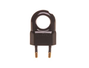 HELMO Wtyczka przenośna Euro 2P 2,5A czarna 50309