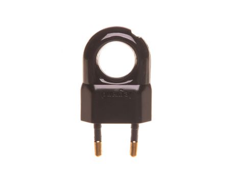 HELMO Wtyczka przenośna Euro 2P 2,5A czarna 50309