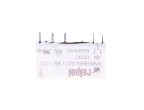 Przekaźnik miniaturowy 1P 6A 12V DC wersja pionowa 2613704 PCB AgSnO2/Au RM699BV-3211-85-1012