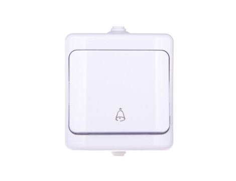 BRYZA Przycisk hermetyczny /dzwonek/ IP54 biały 180404 /20szt./