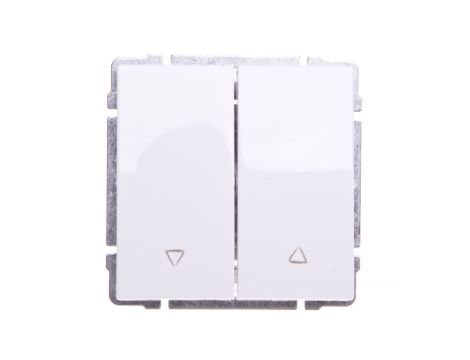 KOS66 Przycisk żaluzjowy biały 660418