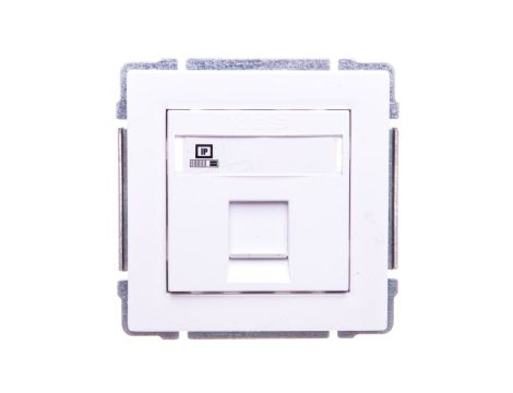 KOS66 Gniazdo komputerowe pojedyncze RJ45 MOLEX kat.5e nieekranowane białe 660465