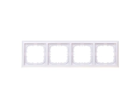 KOS66 Ramka poczwórna biała 660484
