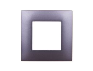 DANTE Ramka pojedyncza tworzywo lakierowane GRAFIT 456081