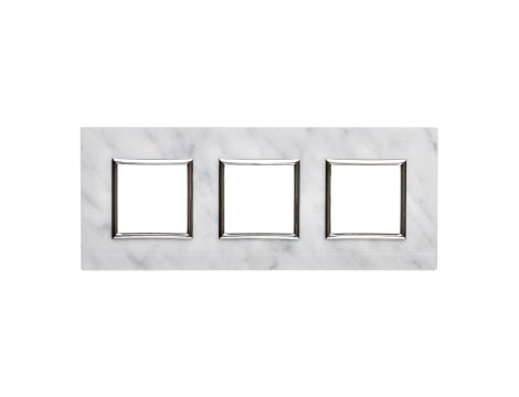 DANTE Ramka potrójna kamień BIANCO 4504483