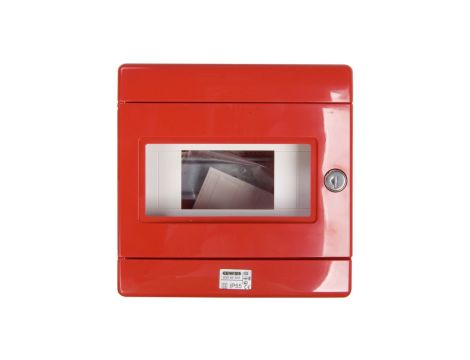 Szafka do wyłącznika p.poż. 1x8 moduły natynkowa czerwona 42 RV GW42202