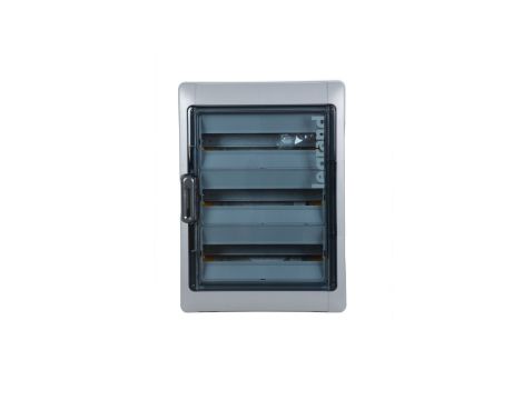 Rozdzielnica RN65 3x18 natynkowa z listwami IK09 IP65 drzwi transparentne 601947