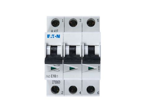 Wyłącznik nadprądowy 3P C 10A 15kA AC FAZ C10/3 278869